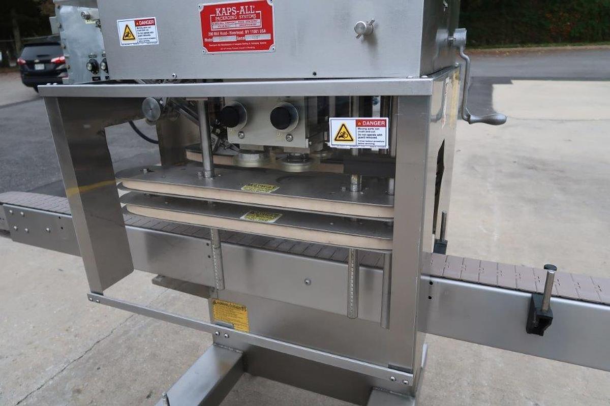Used Kaps-All E4-X Four Spindle Explosion Proof Capper, Single phase
