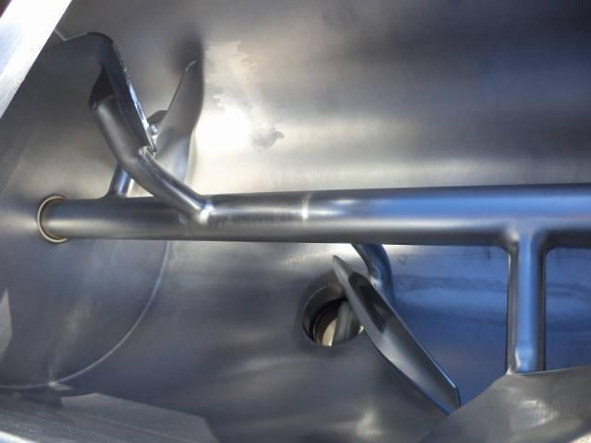 Used 10 cu. ft. Marion stainless steel paddle mixer, center bottom discharge