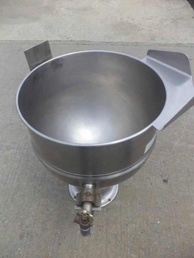 Used 40 Gallon Groen Stainless Steel Jacketed Tilt Kettle