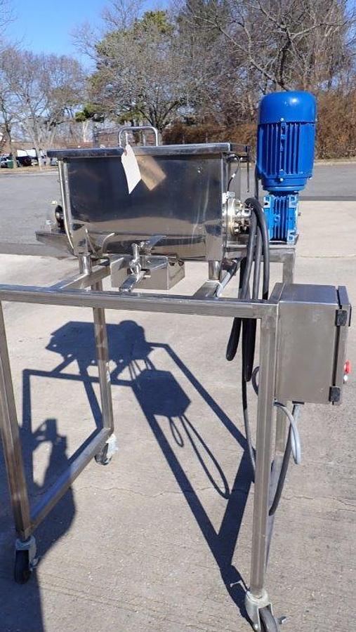 Used 1 Cu. Ft. Stainless Steel Lab/Pilot Plant Ribbon Blender