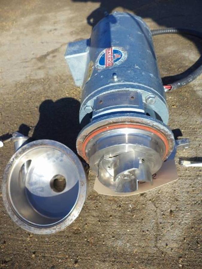 Used Waukesha 2 in. X 2 in. Stainless Steel Sanitary Centrifugal Pump, 3 HP