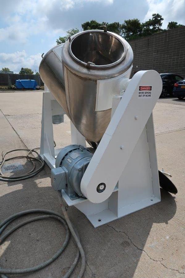 Used 10 Cu. Ft. Patterson Kelley Stainless Steel Twin Shell “V” Blender, with Intensifier Bar