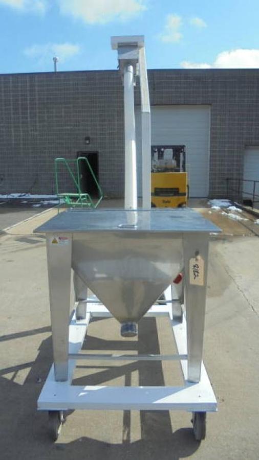 Used Inclined Flexible Screw Conveyor, Portable
