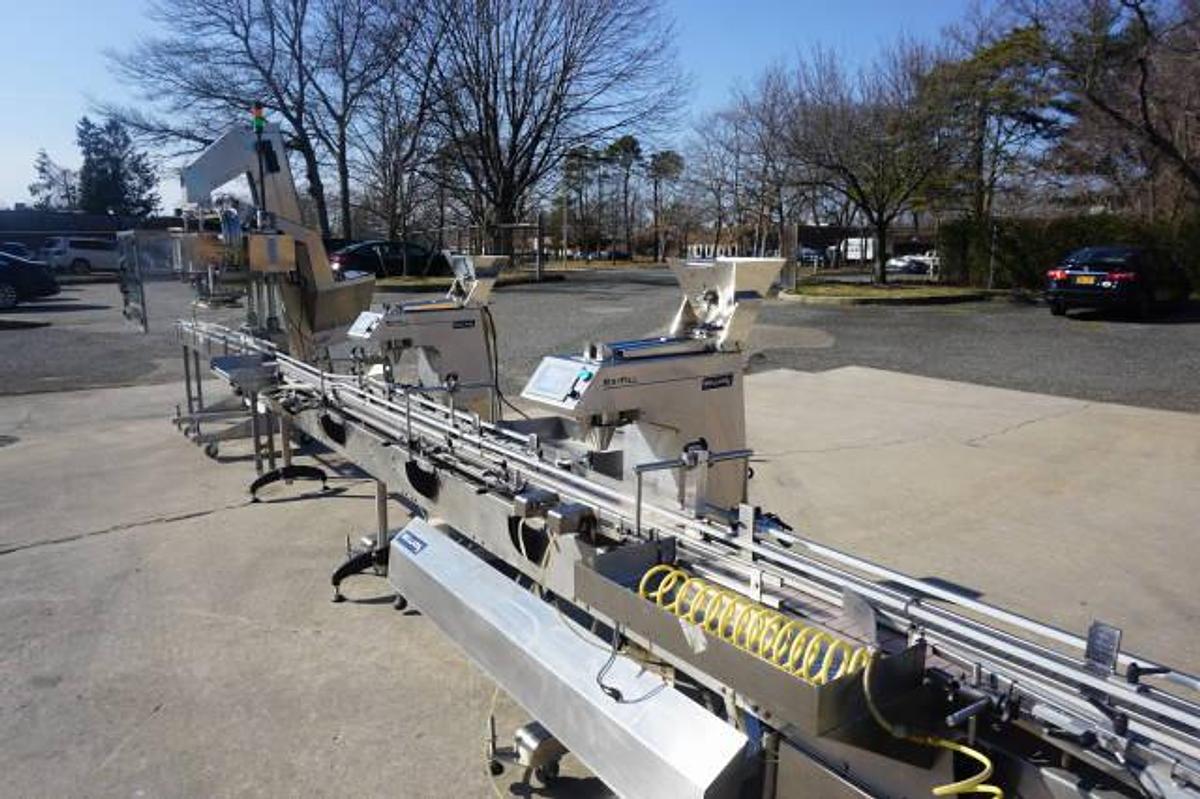 Used Bellat RX “Rx-Fill” Dual Head Tablet/Capsule Counter, 21 Ft. Long Conveyor