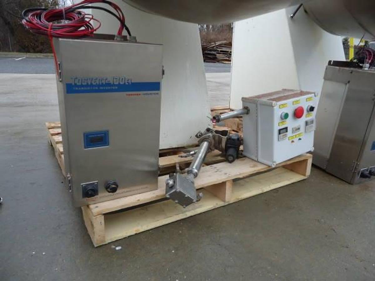 Used 48 In. Diameter Vector Stainless Steel Coating Pans With Variable Frequency Drive (5)