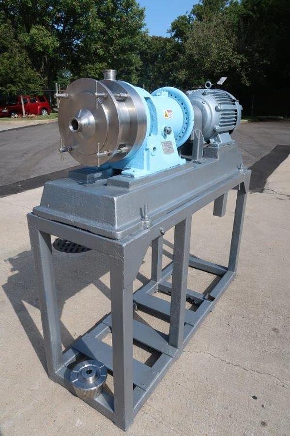 Used Charlotte SD-40 Stainless Steel Horizontal Colloid Mill, Tall Stand
