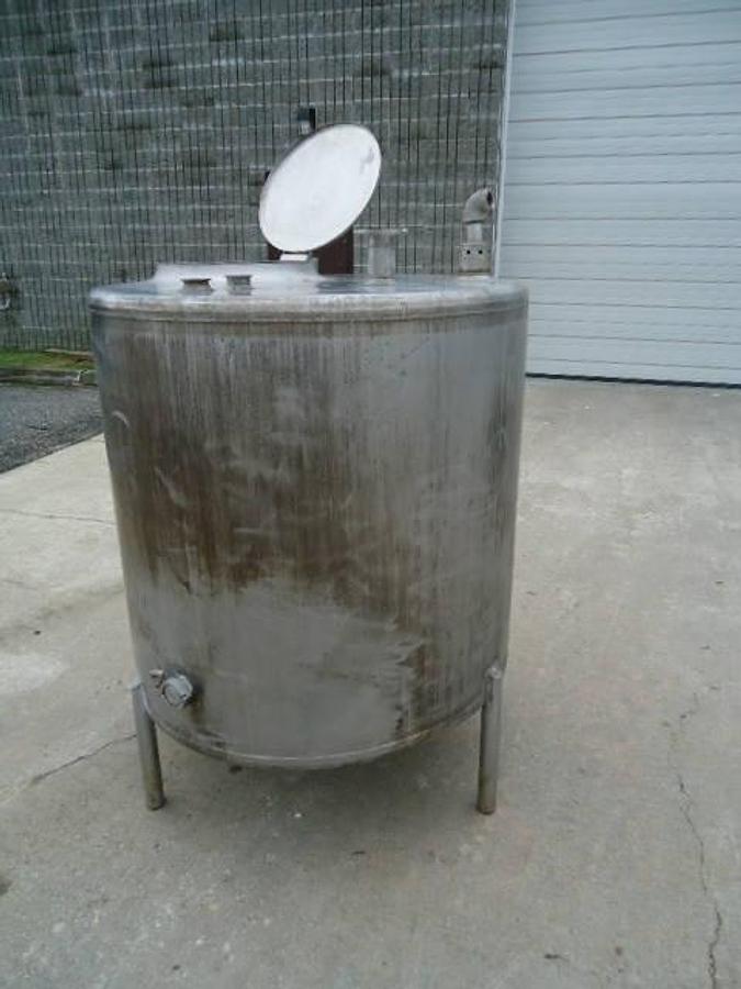 Used 200 Gallon Cherry Burrell Stainless Steel Vertical Tank