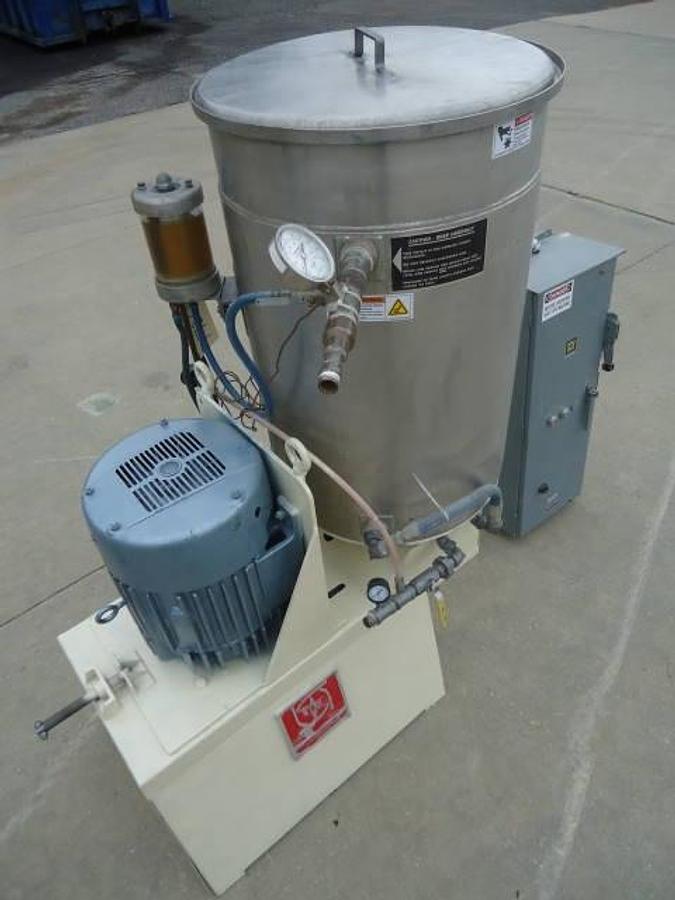 Used 60 Gallon Kady Mill, Stainless Steel, Jacketed, 30 Hp