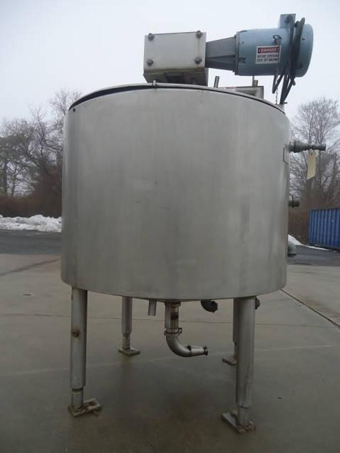 Used 300 Gallon Crepaco Stainless Steel Scraper Agitated Vessel, 75 Psi Jacket