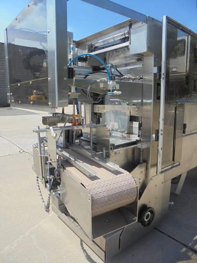 Used Polypack Shrink Bundling Machine With Tunnel, Stainless Steel