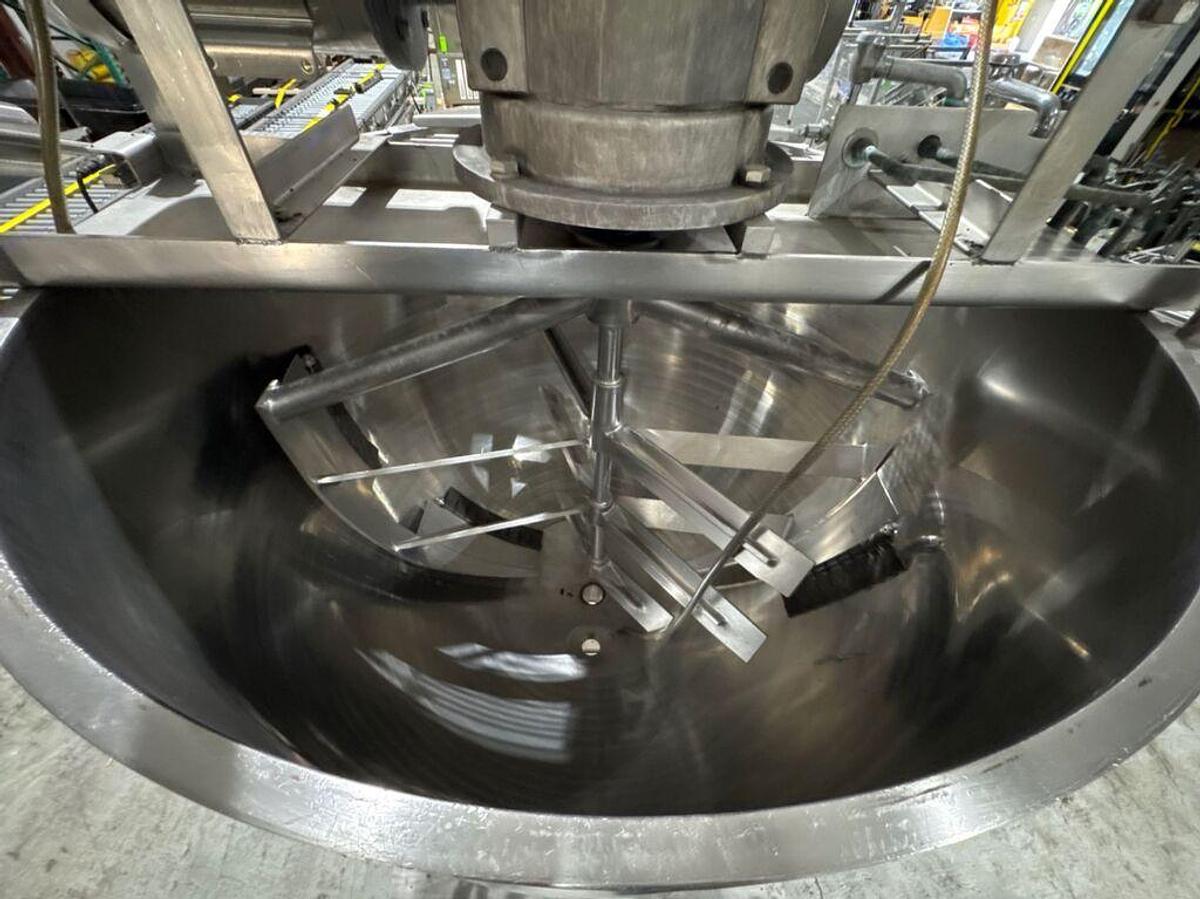 Used 300 Gallon Groen 316 SS Dual Motion Kettle, 80 PSI Jacket