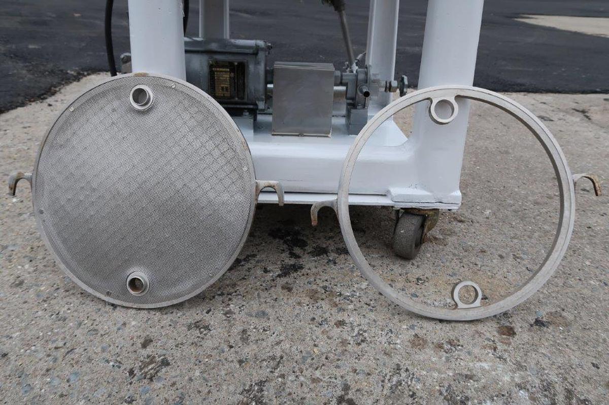 Used Ertel 2HS Twelve Inch Diameter Filter Press, with Pump, XP Motor