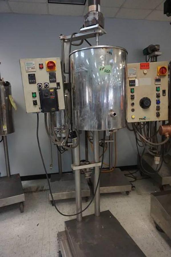 Used 65 Liter Tecnicoll Stainless Steel Electric Mix Kettles/Tanks (3)