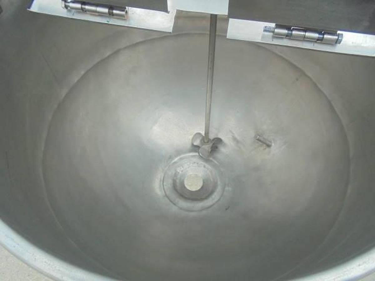 Used 30 Gallon Lee Stainless Steel Hemispherical Kettle, 40 PSI Jacket