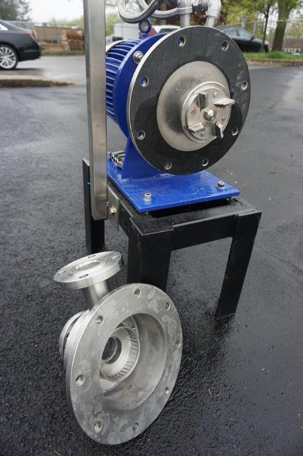 Used Silverson 450 Stainless Inline High Shear Mixer, 10HP Motor, Explosion Proof