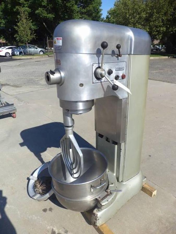 Used Hobart M-802-U 80 quart four speed bowl mixer, USDA