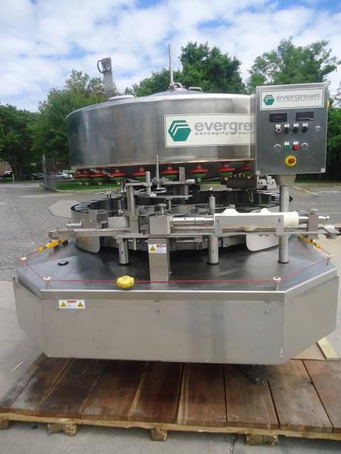 Used Evergreen 30 Valve Rotary Ss Bottle Filler, Unused