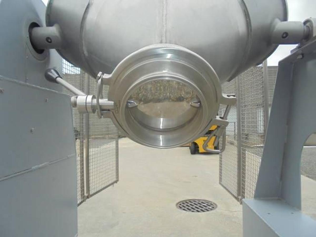 Used 3 CU.FT. Stainless Steel Twin Shell Blender, 110 LB./CU.FT.