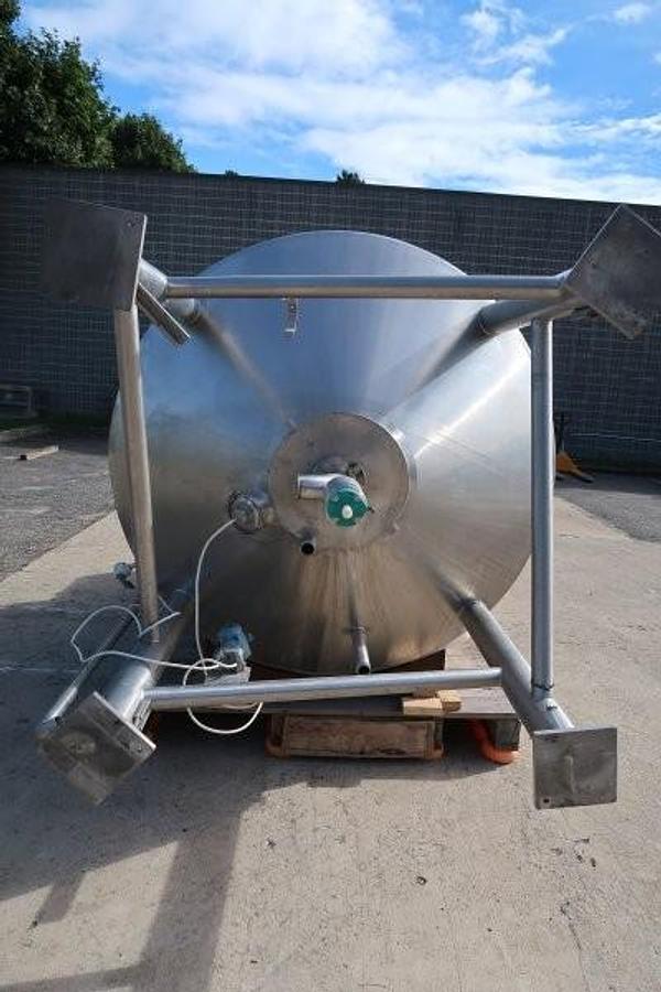 Used A & B Process Systems Approx. 1,000 Gallon SS Mixing Tank, High Shear