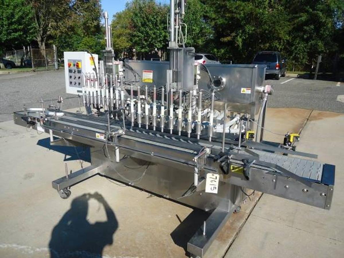 Used Kaps-All Vol-32-16 Twenty Piston Dual Lane Fully Automatic High Speed Filler