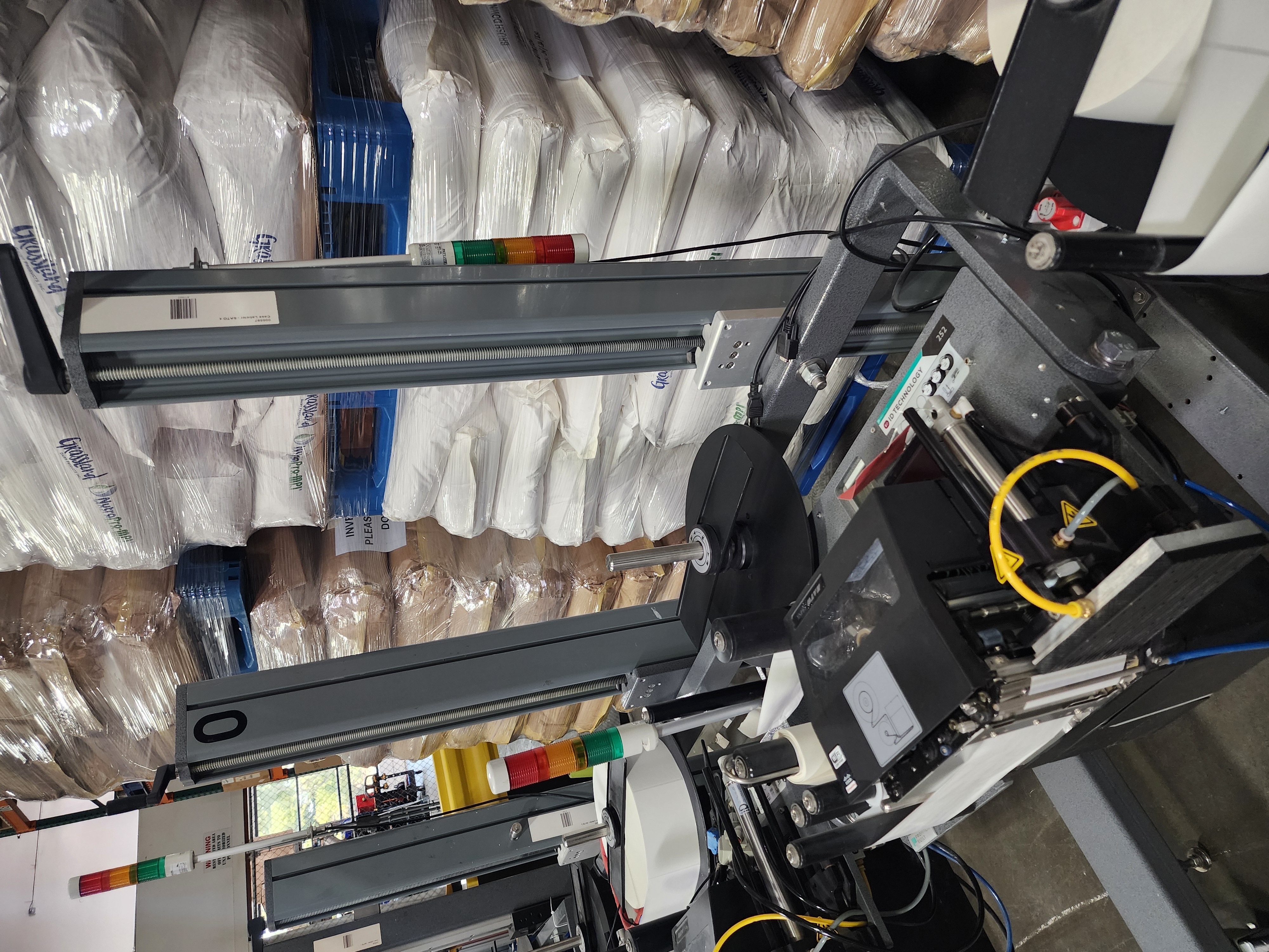 Used ID Technology Model 252 Automatic Label Printer Applicators, 8 Available