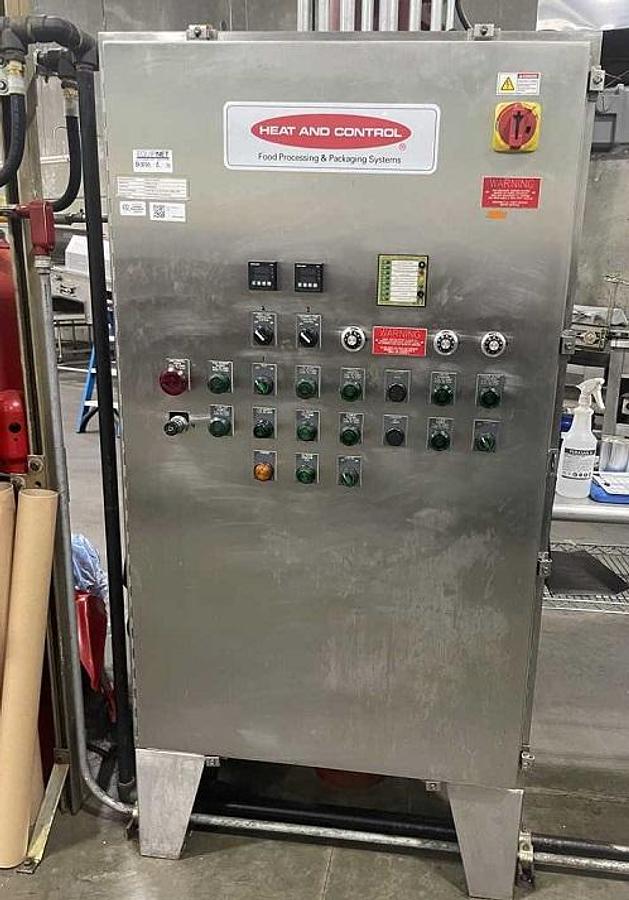 Used Heat and Control Frying Line, with Tunnel and Seasoner