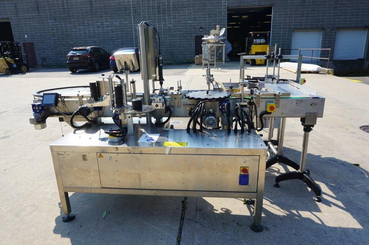 Used CDA Monoblock E-Filling , Capping and Labeling Machine, Manufactured 2017