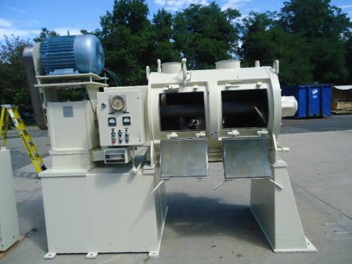 Used Littleford FKM-600D Jacketed Plow Mixer, 60 HP