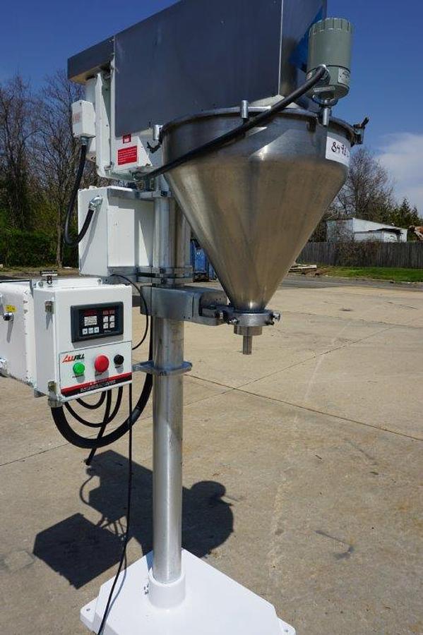 Used All Fill Single Auger Powder Filler, Foot Switch Actuated Dual Motor