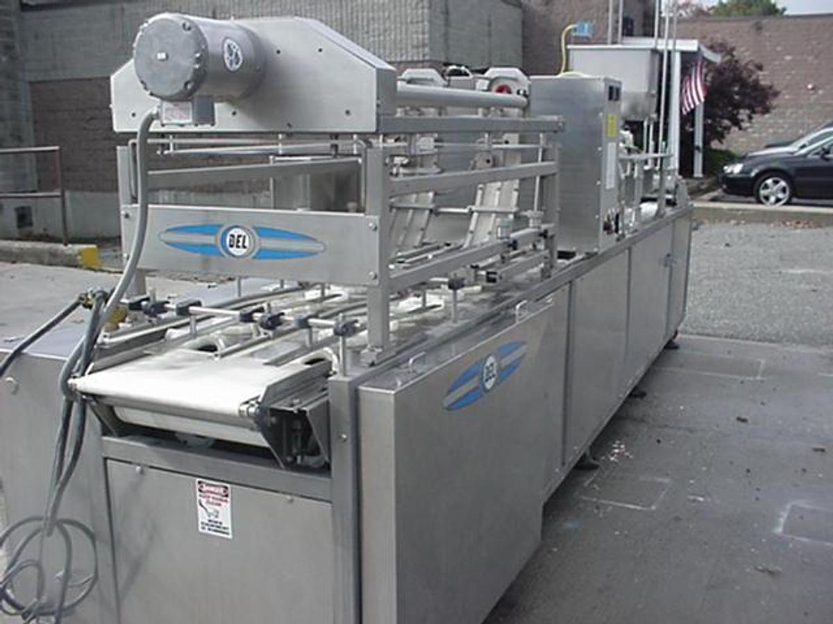 Used Del Dual Lane Cup Filling, Sealing & Lidding System, Plc Controlled