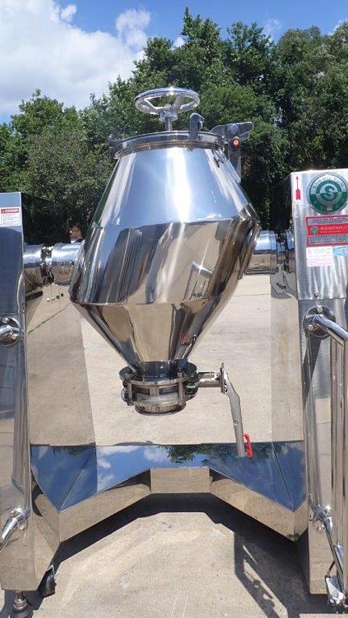 Used 3 Cu. Ft. Stainless Slant Cone Tumbling Blender, Unused