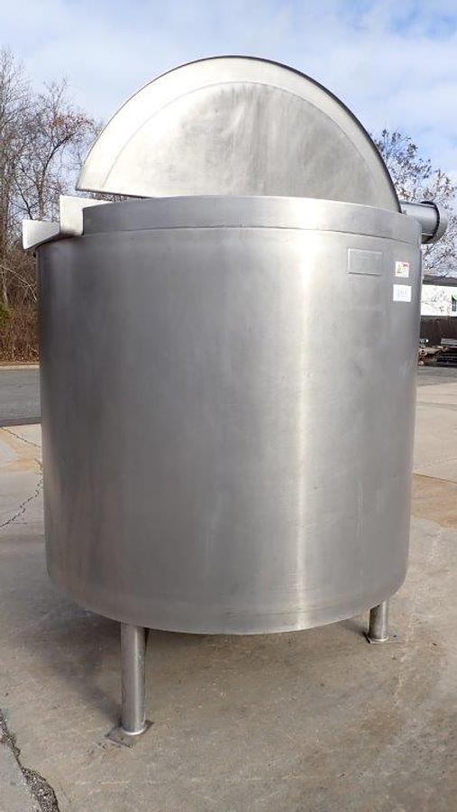 Used 500 Gallon Lee SS Double Motion Kettle, 90 PSI Jacket