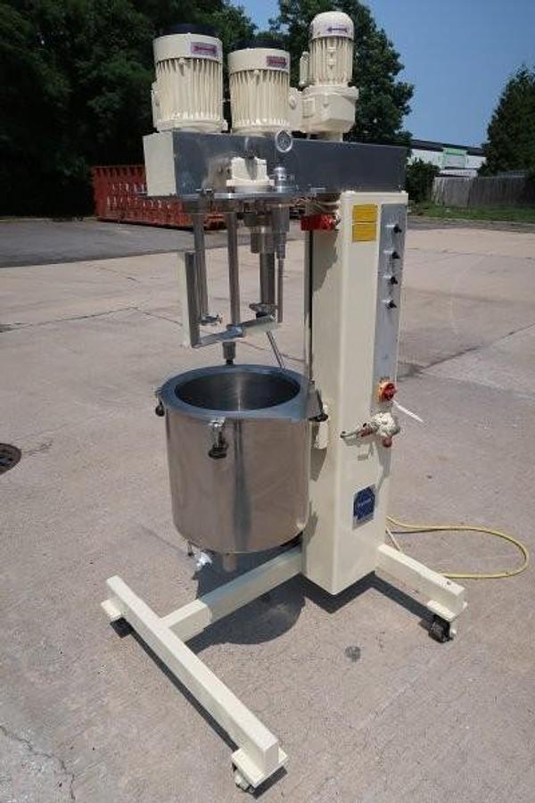 Used Fryma VME-20 SS Jacketed Homogenizing Mixer