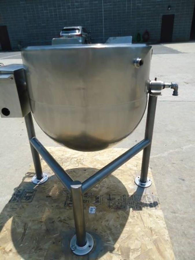 Used 40 Gallon Groen 316 SS kettle, 100 PSI Jacket