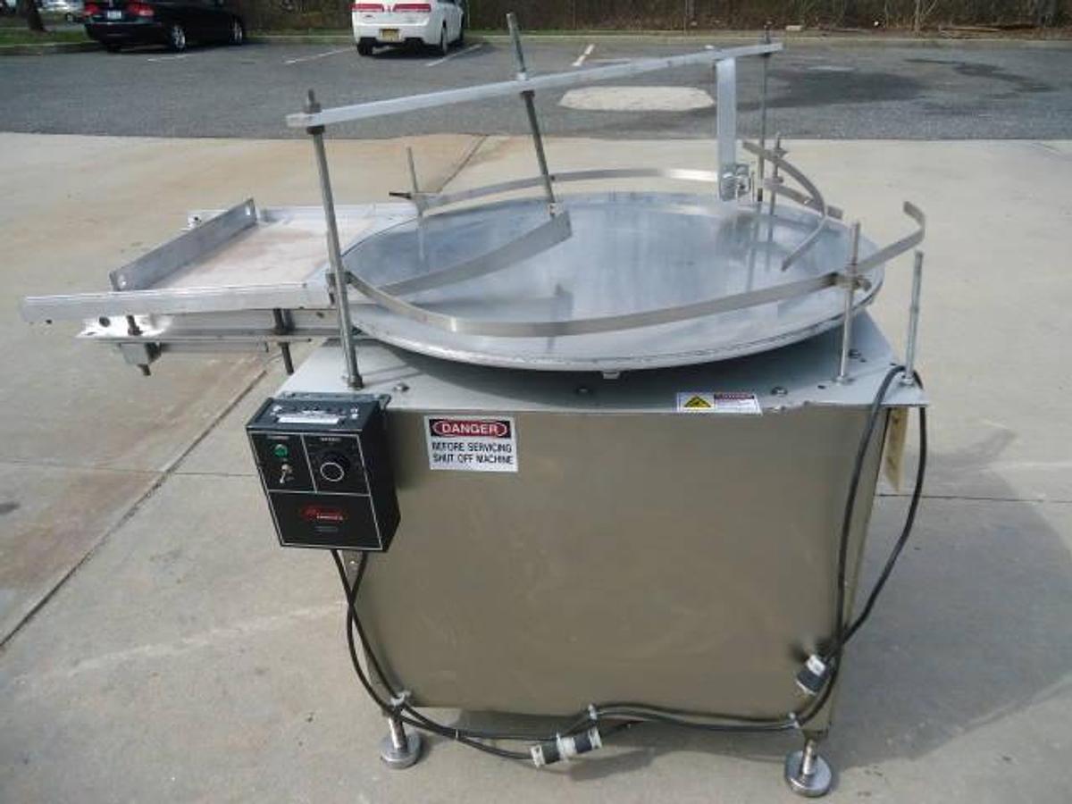 Used 36 In.diameter Kalish Rotary Unscrambling/Accumulating Table