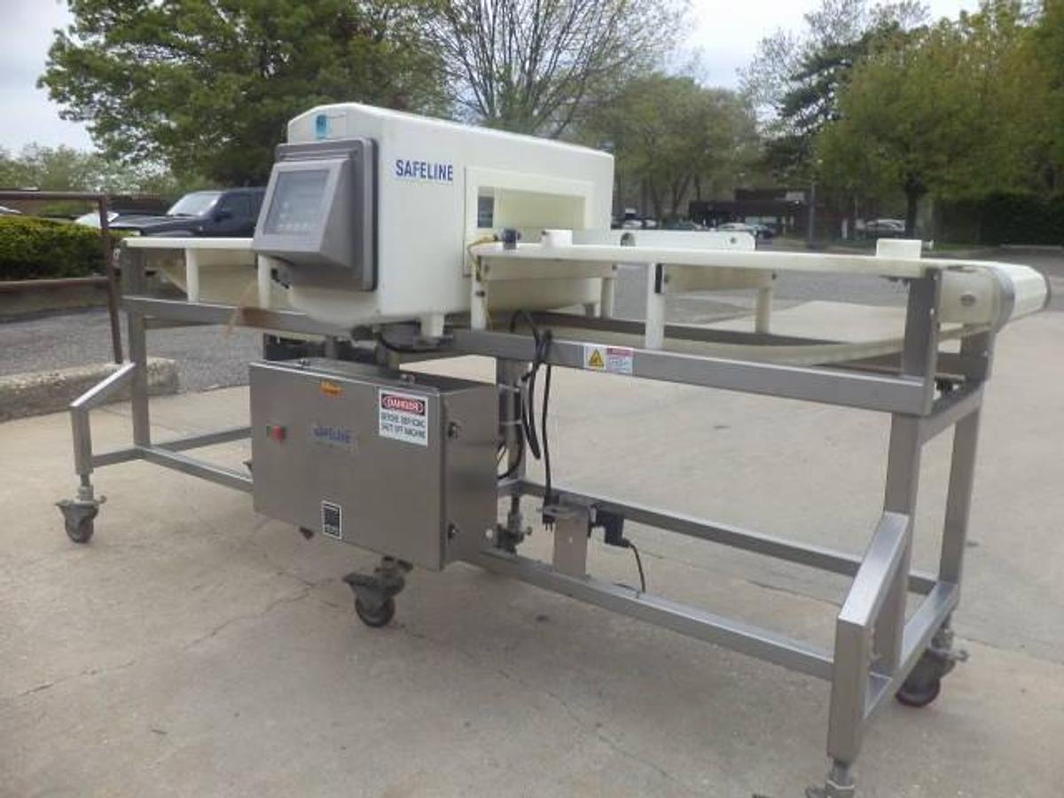 Used Safeline SL1000 Conveyorized Metal Detector, Single Phase Electrics