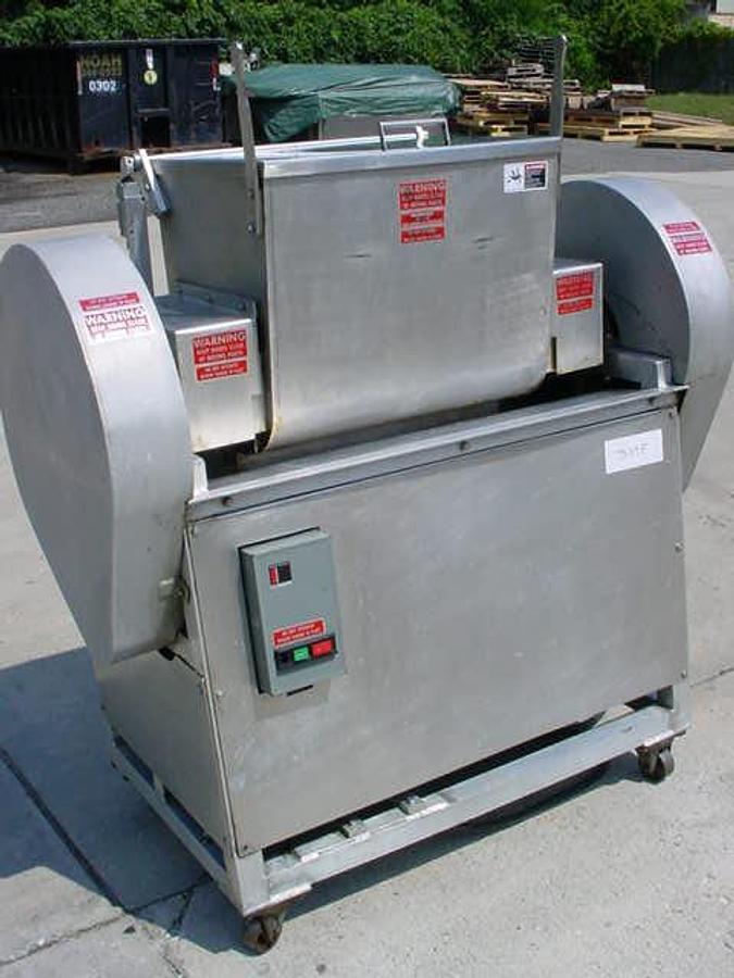 Used Lombi 50 Lb. Double Arm Pasta Dough Mixer, Tilt Discharge