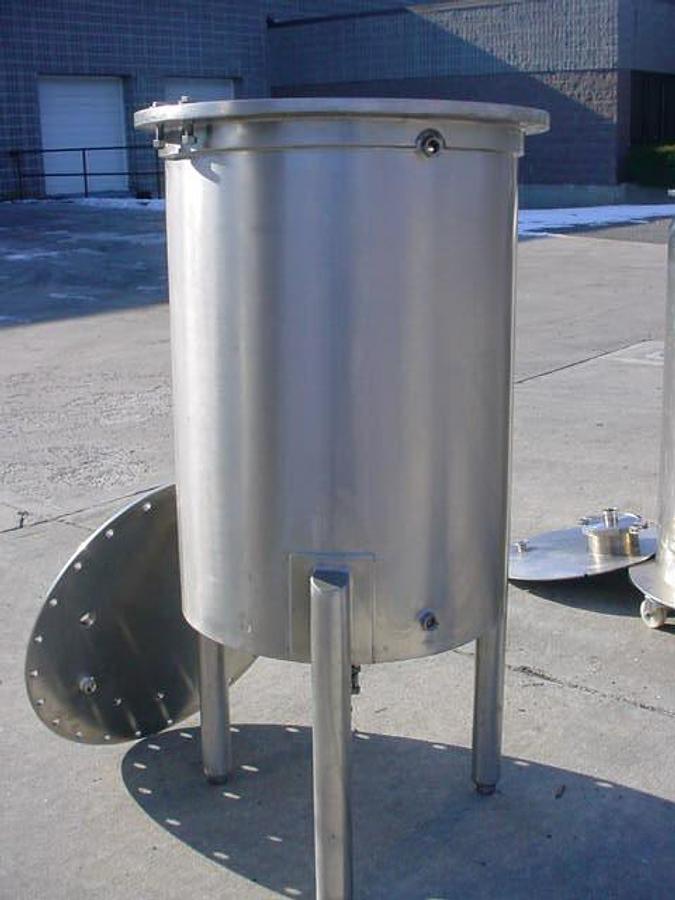 Used 60 Gallon B & G Stainless Steel Pressure Tank, Cone Bottom