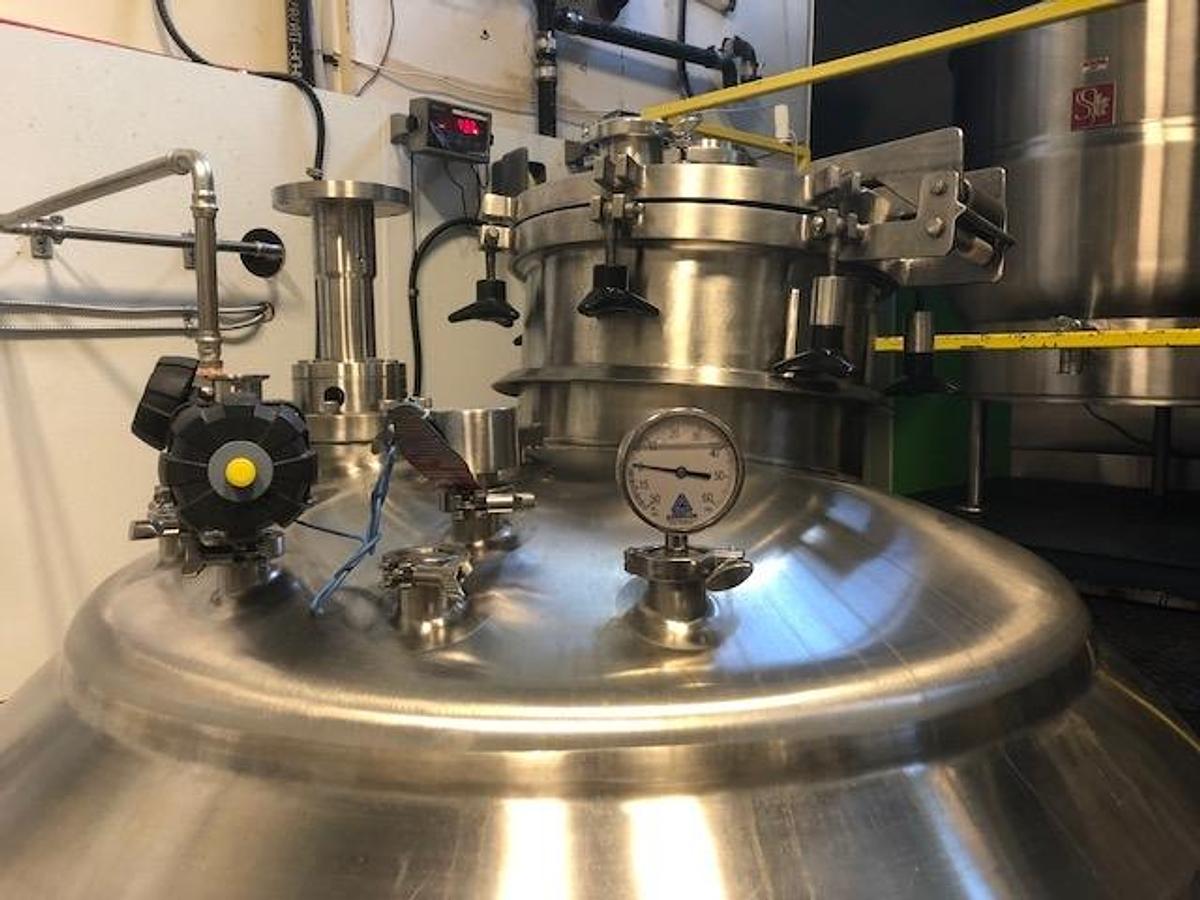 Used 500 Liter Lee Jacketed Vacuum Process Vessel, Dispersion Mixer