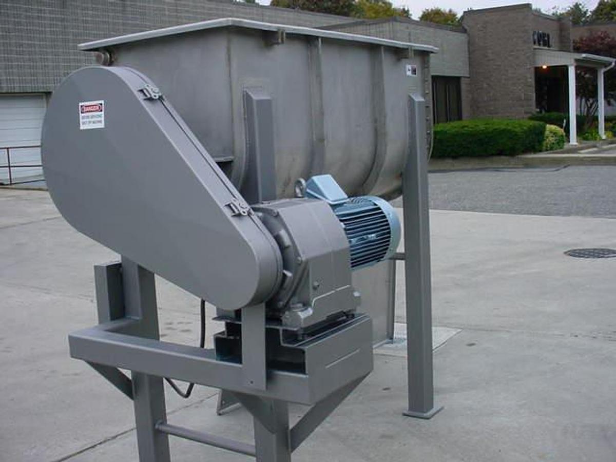 Used 20 Cu.ft. Westwood Stainless Steel Double Ribbon Blender, 10  Hp