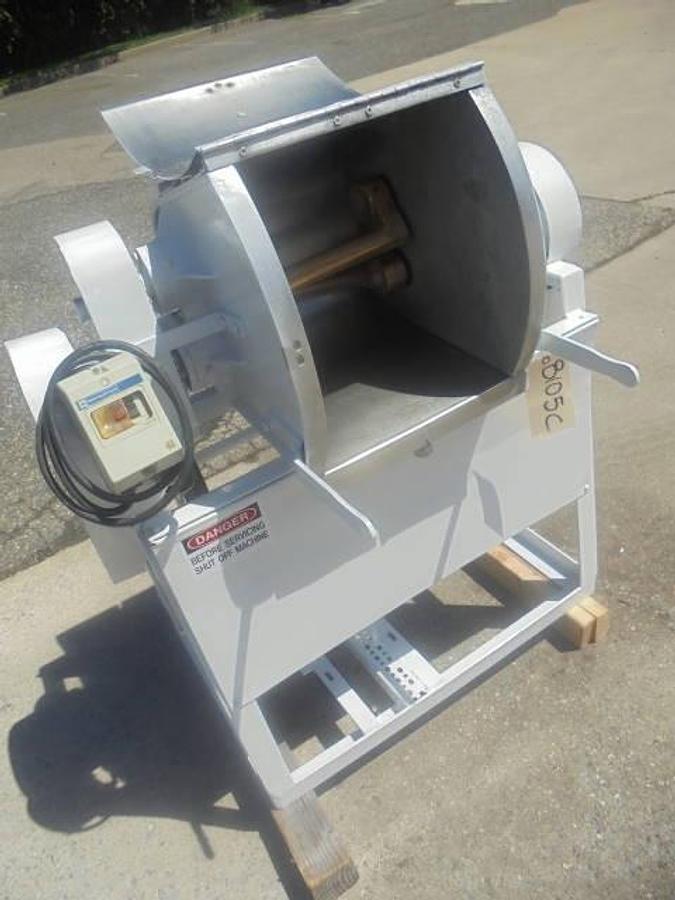 Used Lombi Pilot Plant Pasta Dough Mixer, Tilt Discharge