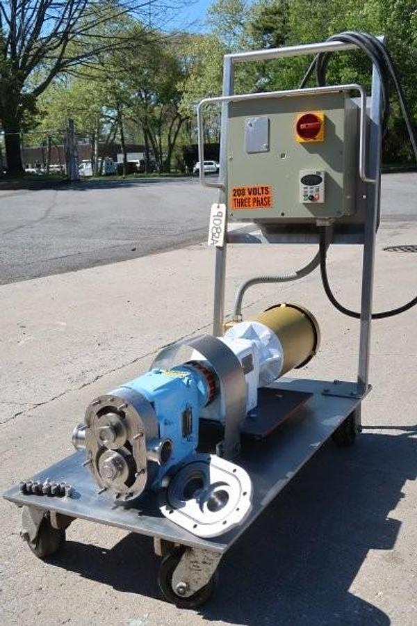 Used Waukesha Cherry Burrell Size 18 SS Positive Displacement Pump