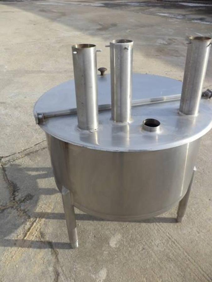 Used 50 Gallon Cherry Burrell Stainless Steel Vertical Tank