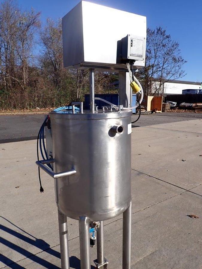 Used 30 Gallon Laborall  316 Stainless Vertical Mix Tank, Portable