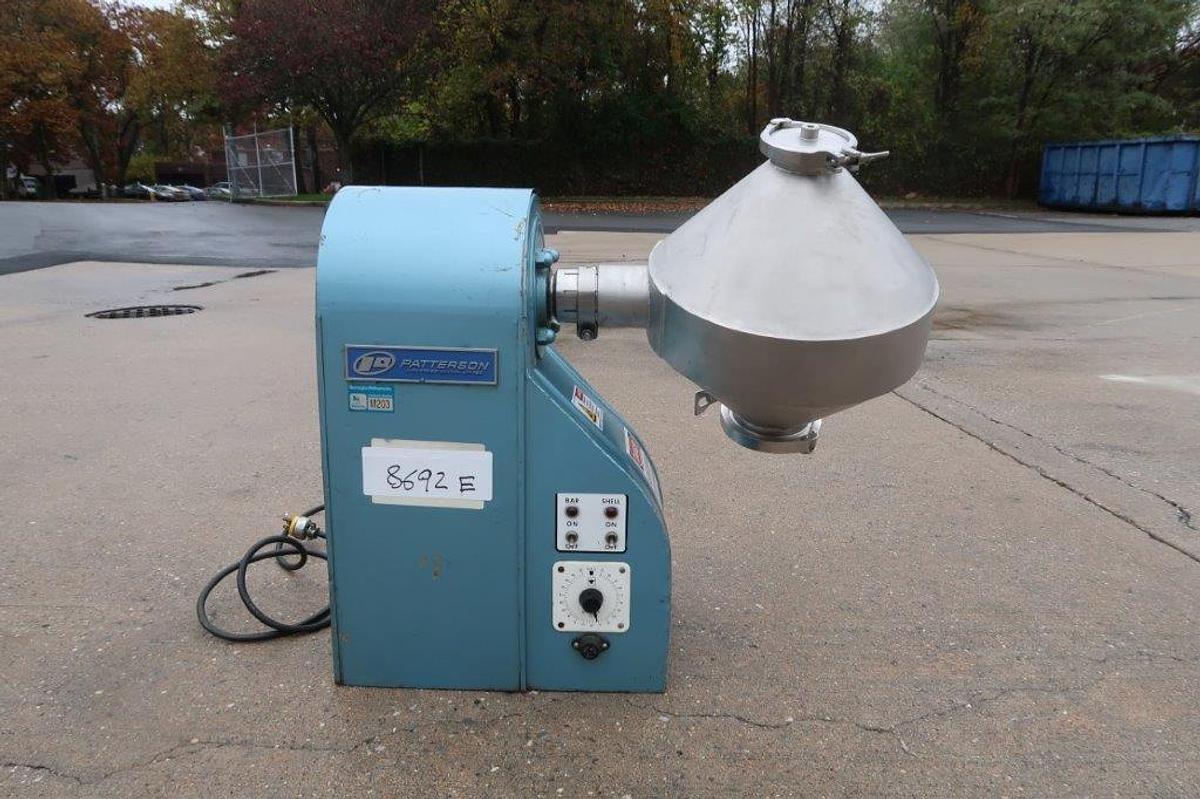 Used Patterson 1 Cu. Ft. Stainless Double Cone Tumbling Blender, Tabletop