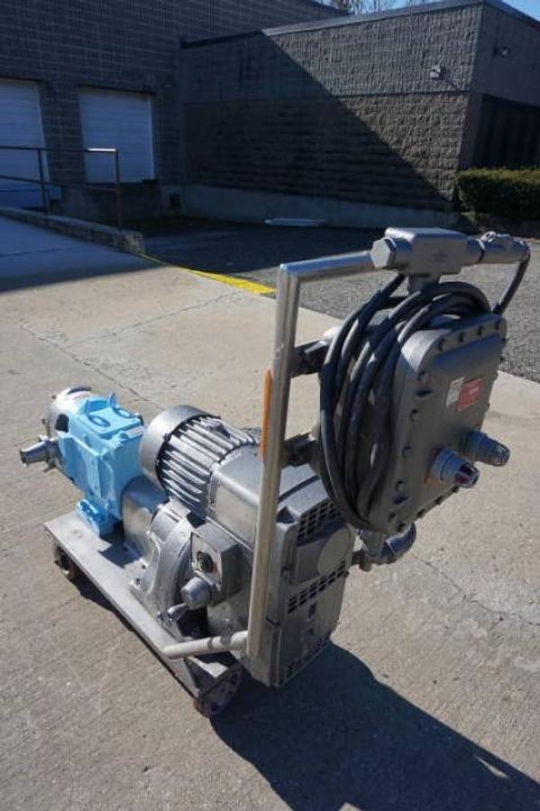 Used Waukesha Size 60 Stainless Steel Positive Displacement Pump, Variable Speed, Explosion Proof