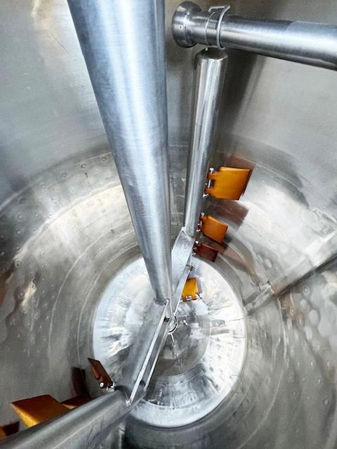Used A&B Process 250 Gal Sanitary Jacketed Tank, Scraper, 316L