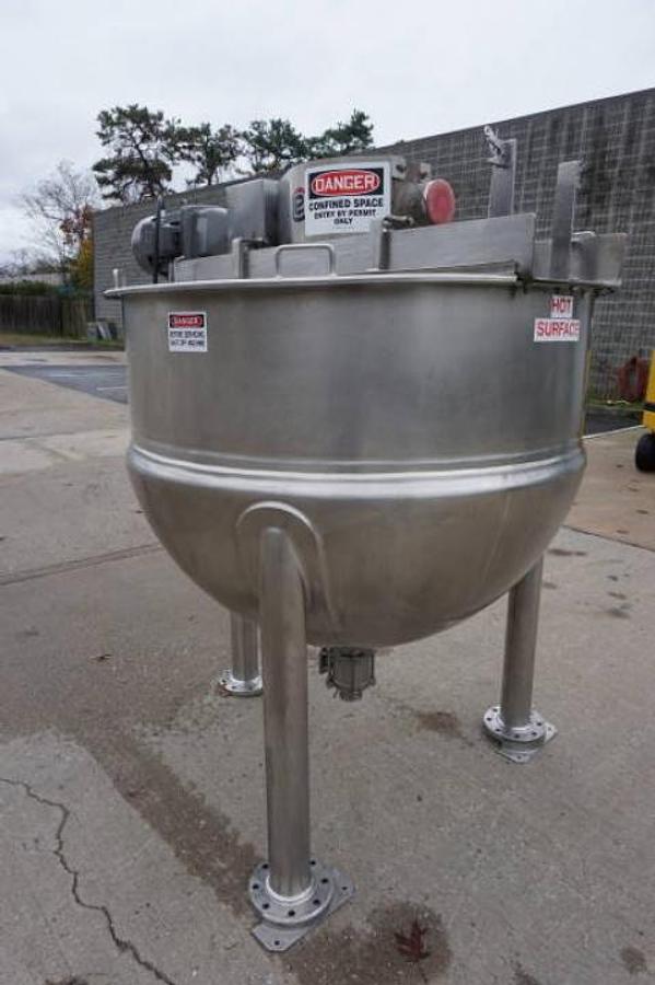 Used 300 Gallon Lee Stainless Steel Jacketed Double Motion Mixing Kettle