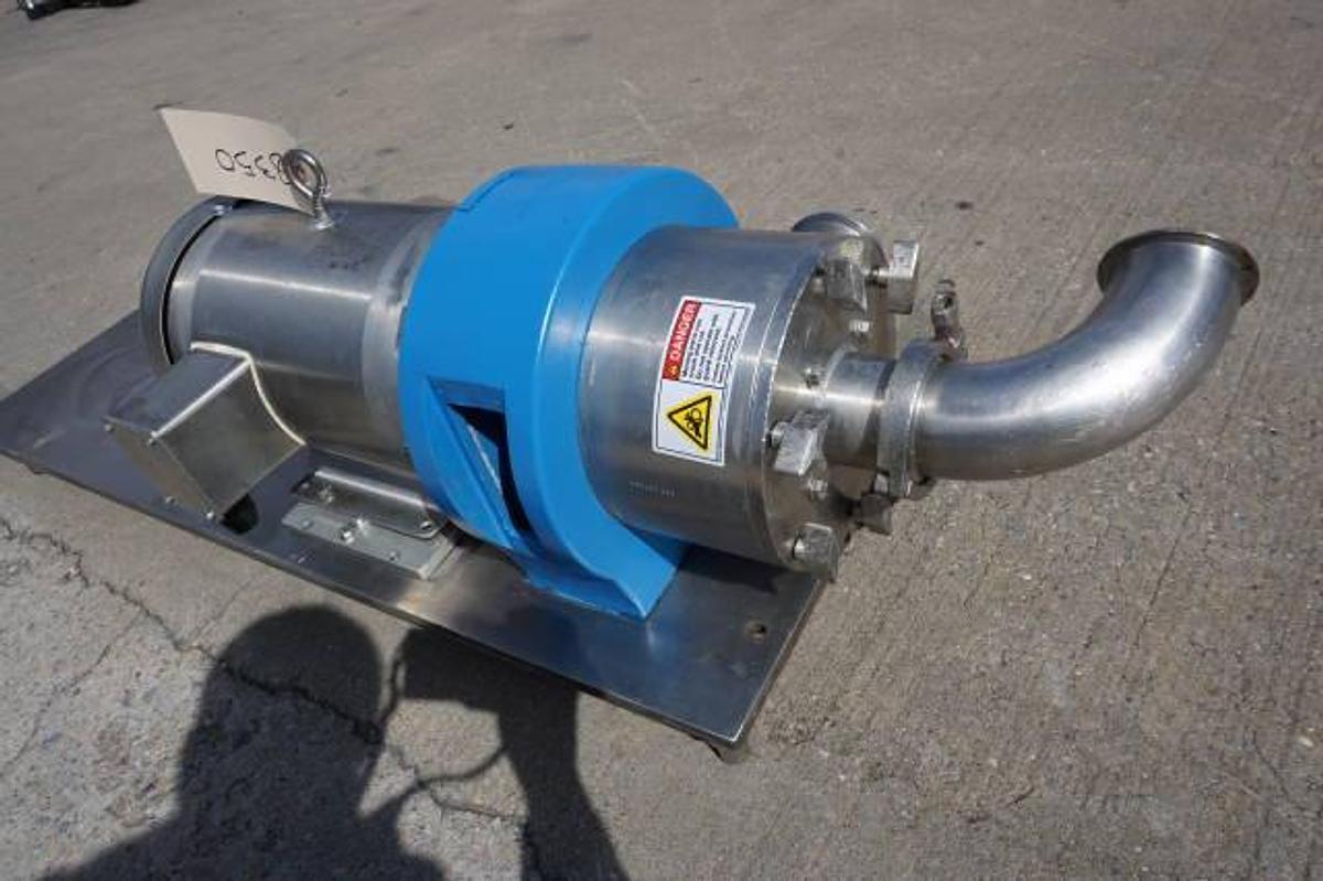 Used Silverson 7.5 HP Stainless Steel Inline High Shear  Mixer, 3 Inch Ports