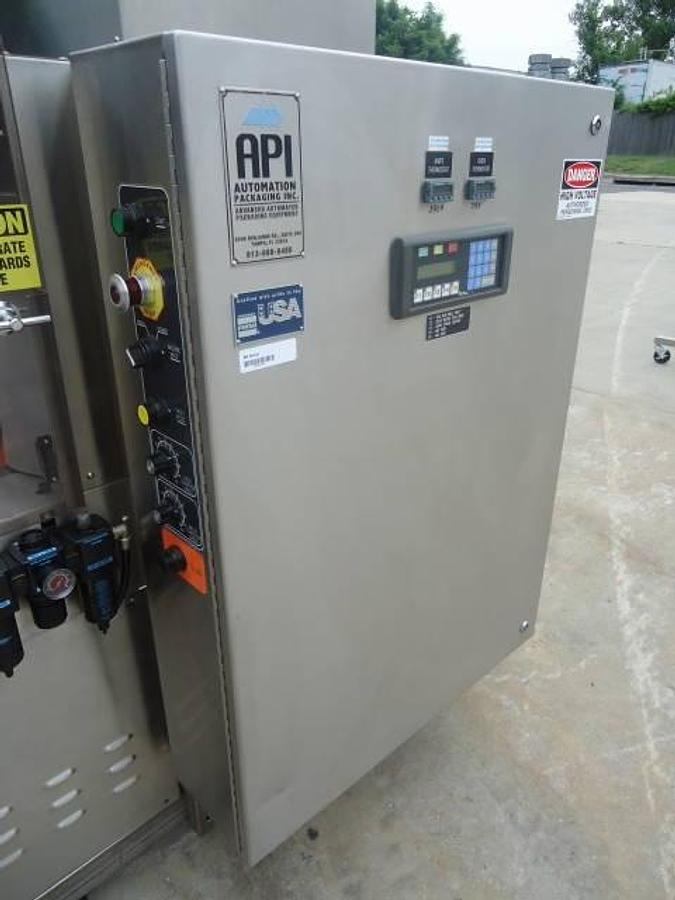 Used Api Duratech 2000 Stainless Steel Shrink Film Bundler, 100 Per Minute
